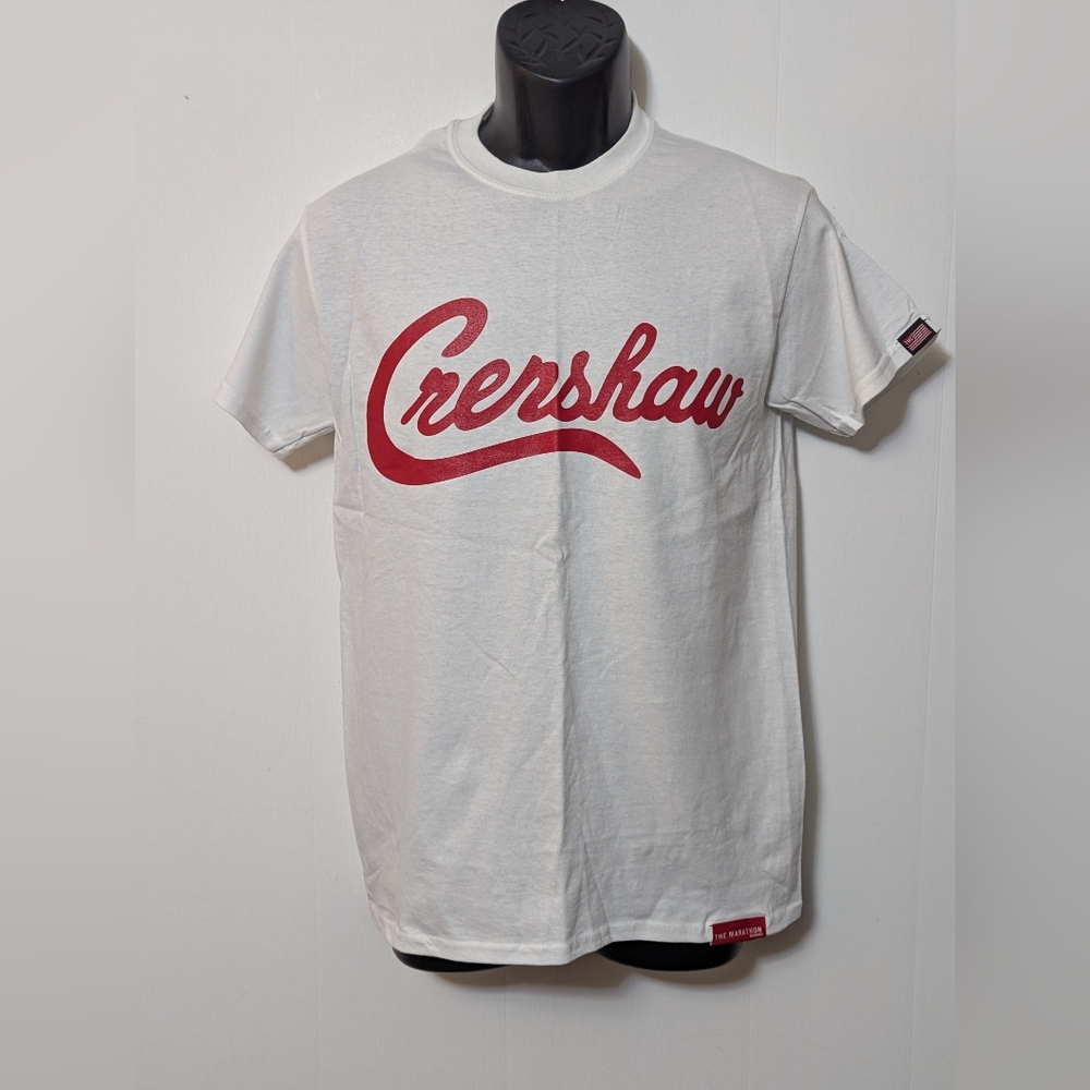 NWT Men's The Marathon Clothing “Crenshaw “ White T-shirt Size Small